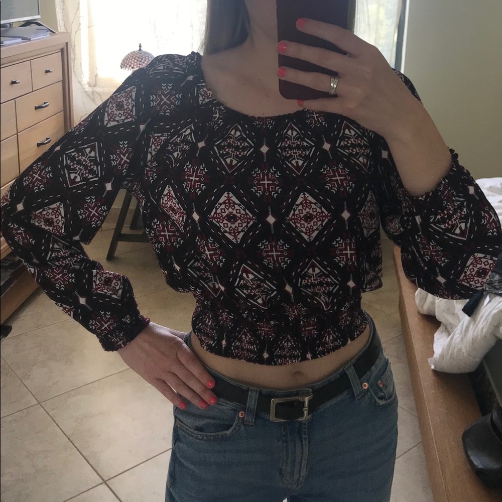Divided by H&M Patterned long sleeve top